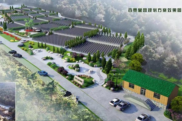 棋盘山松陵墓园是一处可以旅游的艺术墓园 